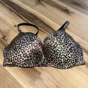 Victoria’s Secret cheetah print Perfect One padded 38DD bra